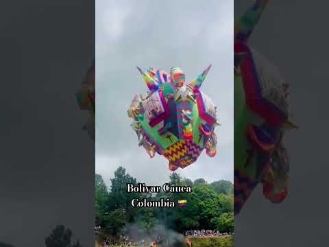 Concurso cultural y artesanal de globos en Bolivar Cauca Colombia 🇨🇴 #carnaval #cultura