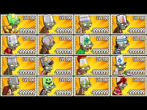 Tournament All BUCKETHEAD Zombie - Who Will Win? - PvZ 2 Zombie vs Zombie