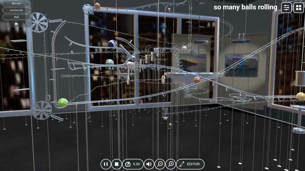 Marble Run Simulator - So Many Balls Rolling (player build)