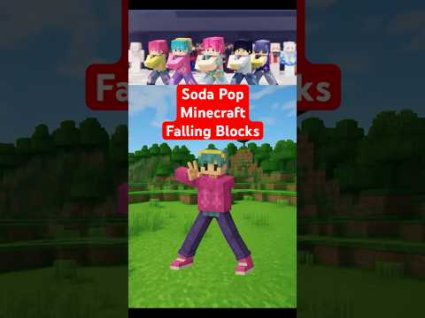 Soda Pop Falling Blocks But Minecraft (KPop Demon Hunters) #sodapop #minecraft #fnf
