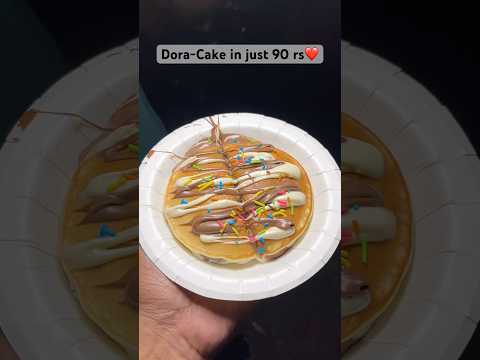 Dora-Cake in just 90 rs❤️ #shorts #streetfood #foodshorts #doraemon