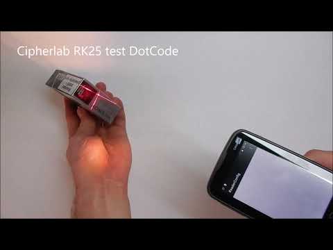 Cipherlab RK25 Android Mobile Computer test DotCode