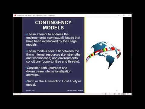 SLB Global Marketing Session 7: Internationalization Theories