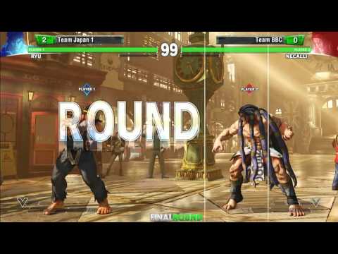 SF5 5v5 Team Tourney Grand Finals - Team Japan 1 vs Team BBC [720p/60fps]