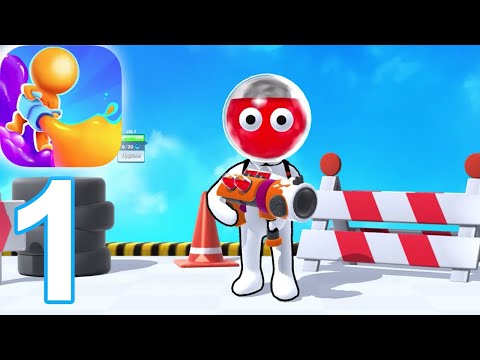 Dye Hard - Color War Gameplay Walkthrough Part 1 (iOS Android) - YouTube