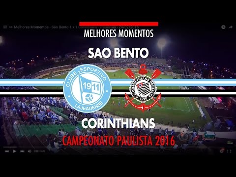 Melhores Momentos - São Bento 1 x 1 Corinthians - Paulistão - 24/02/2016