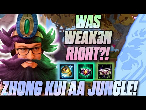 WAS WEAK3N RIGHT?!! - ZHONG KUI JUNGLE AUTO ATTACK BUILD!