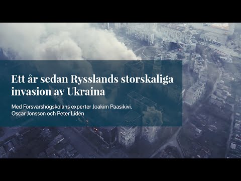 Ett år sedan Rysslands fullskaliga invasion av Ukraina