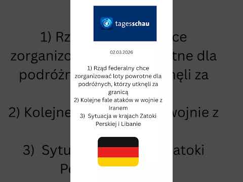 Niemiecki dziennik telewizyjny @tagesschau 2 marca