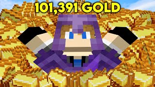 THIS FARM GIVES 101,391 GOLD ITEMS in Minecraft Hardcore (Hindi)