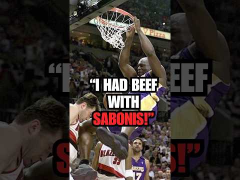 Shaq tells a story of his BEEF with Arvydas Sabonis! 🔥 #shorts #shaq