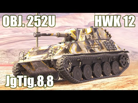 Obj. 252U, JgTig.8,8 (2015) & HWK 12 ● WoT Blitz
