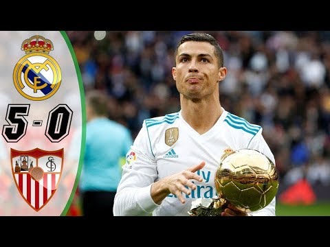 Real Madrid vs Sevilla 5-0 [HD] All Goals | COPE | Liga 2017/2018