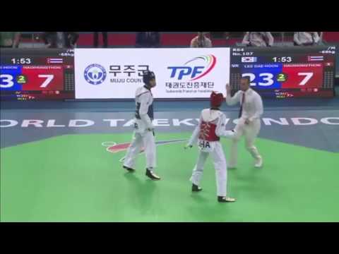 WTF World Taekwondo Championships Muju 2017 -68kg KOR vs THA