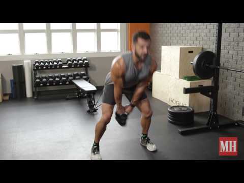 Banded kettle bell swings
