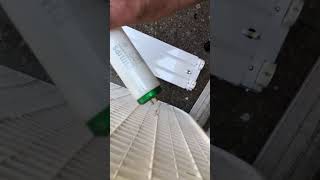 Fluorescent light install and connecting it to 110 volts part 1