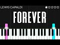 Lewis Capaldi Forever EASY Piano Tutorial