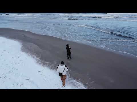 Ustka zimą , styczeń 2026