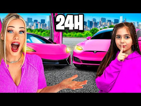 24 HOURS IN THE CAR 😳 (Mclaren vs Tesla)