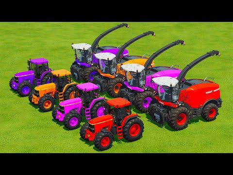 HARVEST, LOAD & TRANSPORT POPLAR WITH FENDT HARVESTERS & JOHN DERRE TRACTORS - Farming Simulator 22