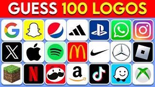 Guess the Logo in 3 Seconds | 100 Famous Logos | Logo Quiz 2026