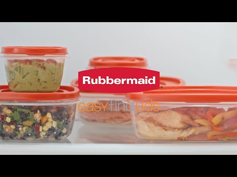 Keep Cabinets Organized with Rubbermaid Easy Find Lids Food Storage Containers