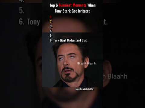 Top 6 Funniest Moments When Tony Stark Got Irritated. #marvel