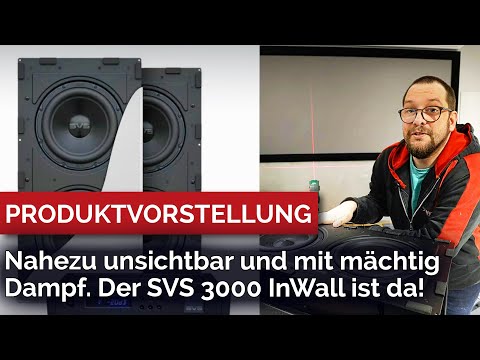 Den Subwoofer in die Wand einbauen. Nahezu unsichtbar und mit mächtig Dampf. SVS 3000 InWall ist da.