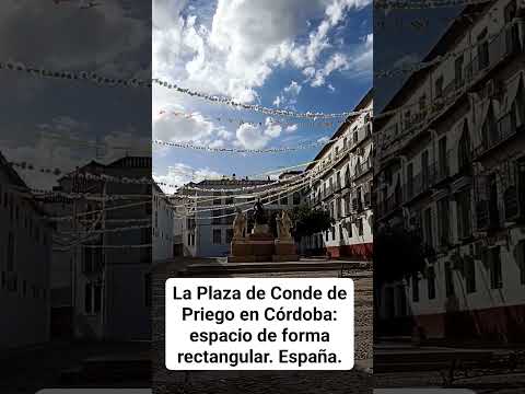 ESPACIO DE FORMA RECTANGULAR: LA PLAZA DE CONDE DE PRIEGO EN CÓRDOBA. España.