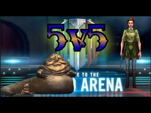 Grand Arena: Jabba Destroys GL Leia! My first Battle Experiance!