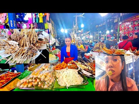 Have a lot of food for lunch in Beong Keng Kong Market. Market tour and eating
