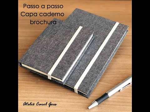 Aula cartonagem - caderno brochura