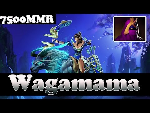 Dota 2 - Wagamama 7500 MMR Plays Mirana Vol 2  - Ranked Match Gameplay