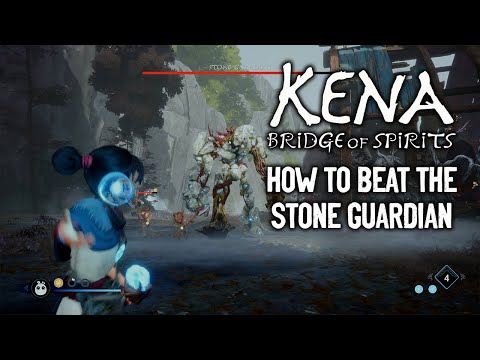 Kena Bridge Of Spirits - How To Beat The Stone Guardian - Expert Spirit Guide Difficulty