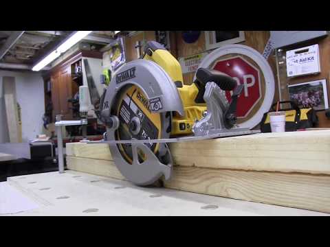 DeWALT diskinis pjūklas DCS570N be akumuliatoriaus ir kroviklio video