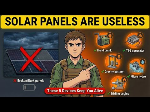 When The Grid Goes Down, THESE 5 Devices Keep You Alive (Not Solar Panels)