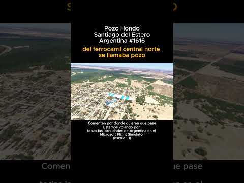 Pozo Hondo, Santiago del Estero desde el Microsoft Flight Simulator #pozohondo #santiagodelestero