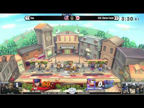 GOML 2016 - AGN San (Ike) vs EGE Chrim Foish (Diddy) - SSB4 Top 32 Losers Round 1