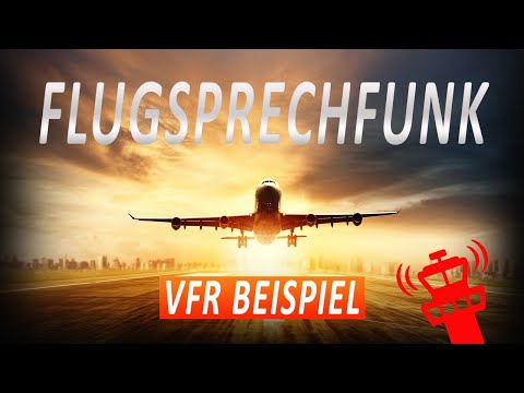 VFR Flugsprechfunk Beispiel: Hannover nach Bremen (German)