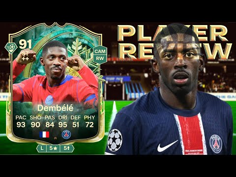 91 WINTER WILDCARDS DEMBELE (ST) PLAYER REVIEW! FC 26