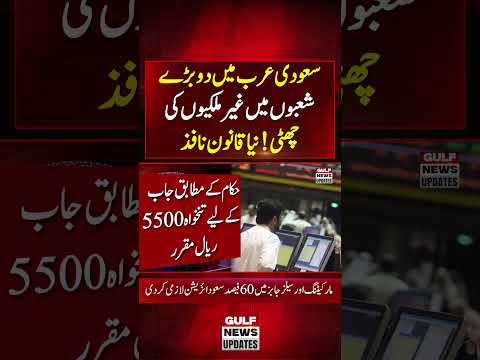 Saudi Arabia Announces Massive Job Market Changes |  New Rules for Expats