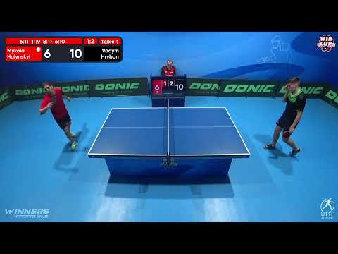21:30 Mykola Halynskyi 1-3 Vadym Hryban West 5 WIN CUP 07.11.2022 | TABLE TENNIS WINCUP