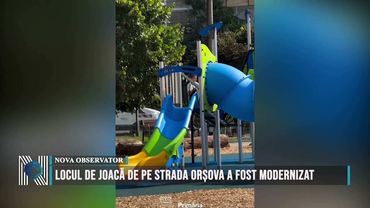 Locul de joacă de pe strada Orșova a fost modernizat