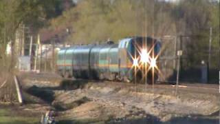 preview picture of video 'VIA Rail at Townline Road - Mile 139.30  CN Kingston Subdivision'