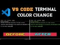 How To Change VS Code Terminal Color Customize The Color Of The Terminal Window Vscode