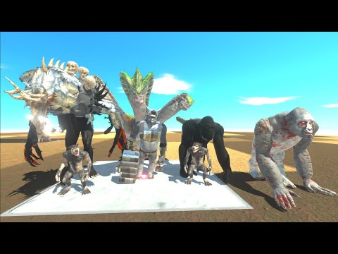 How Many Bedrock Ghor can Fantasy Defeat + Wendigo + Oozaru + Goku + Olds? - Animal Revolt Battle