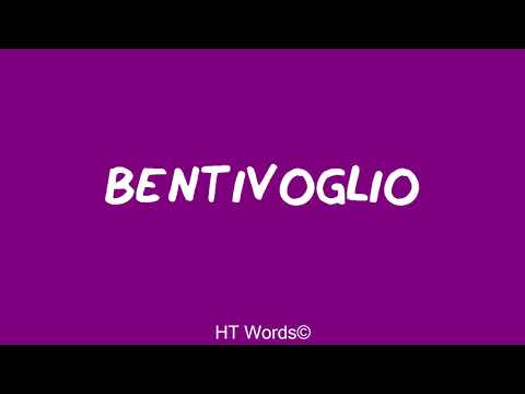 Come si pronuncia BENTIVOGLIO