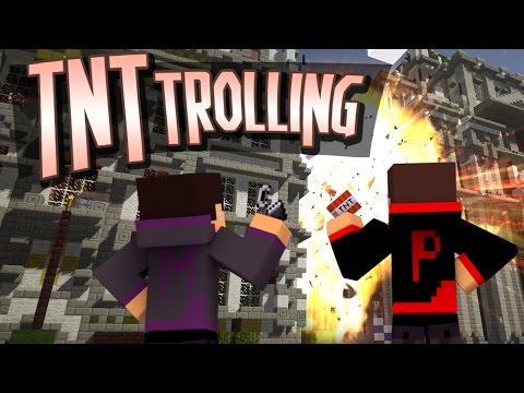 Minecraft Trolling: IMPERIAL CITY TNT TROLLING (Too Much TNT Mod)