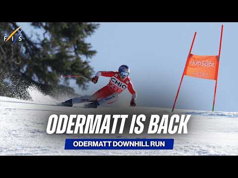 Odermatt's Downhill Winning Run in Garmisch-Partenkirchen | FIS Alpine