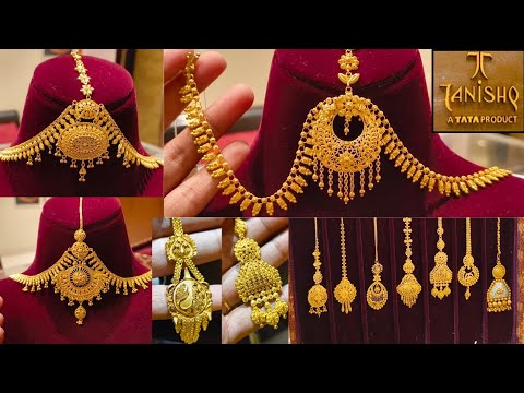 Tanishq🥰 First Ever New Tika Design|| Huge Mangtika Collection in 22kt #tanishq #trending #youtube❤️